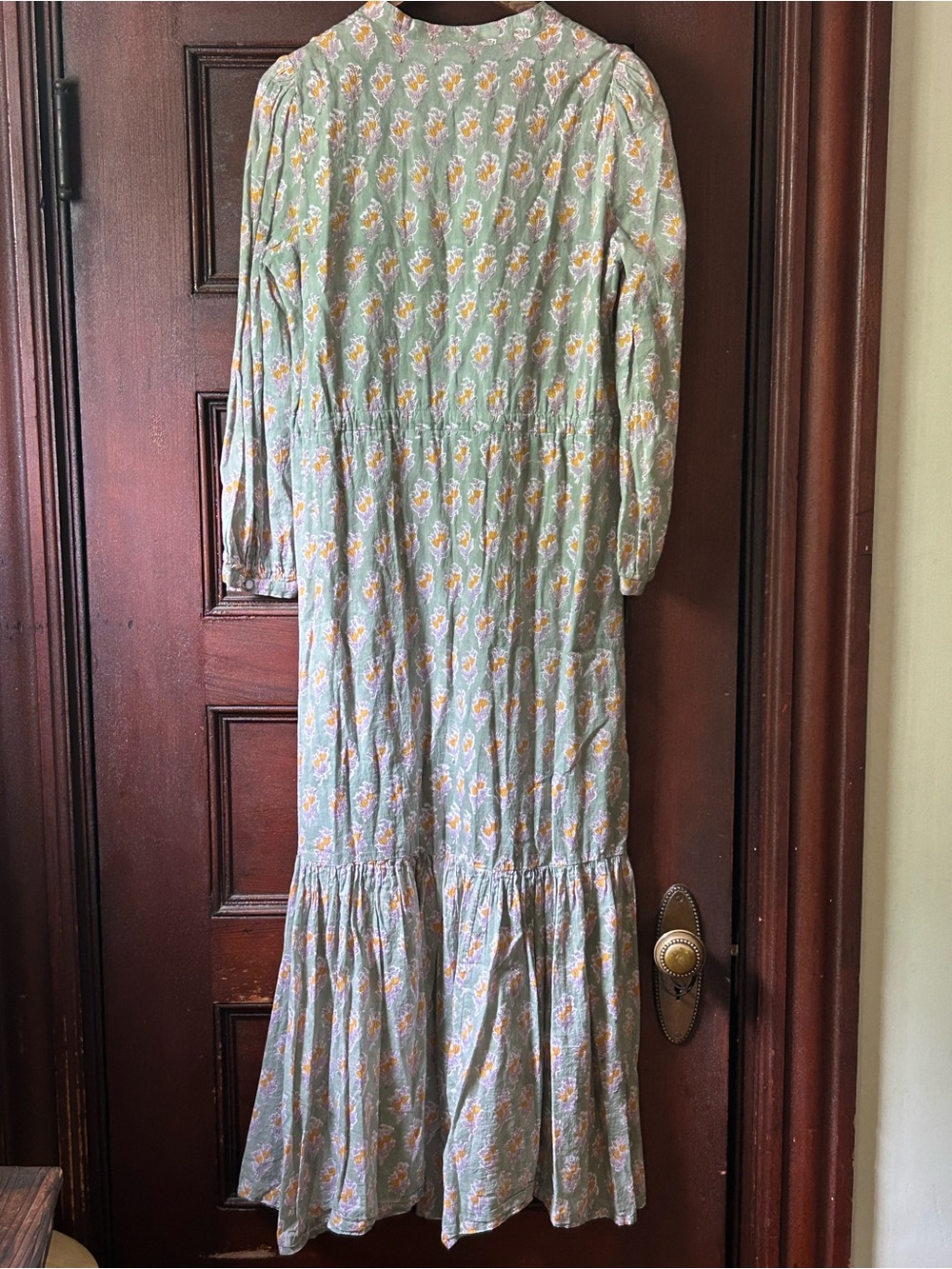 Emerson Fry Frances Dress in Harper Print Size Small Block Printed Maxi Boho - Picture 7 of 11